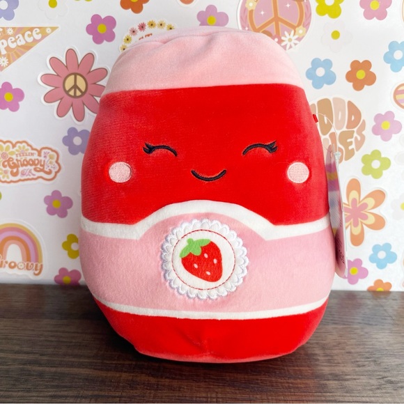Squishmallows Other Squishmallow Janna The Strawberry Jam 75 Inch